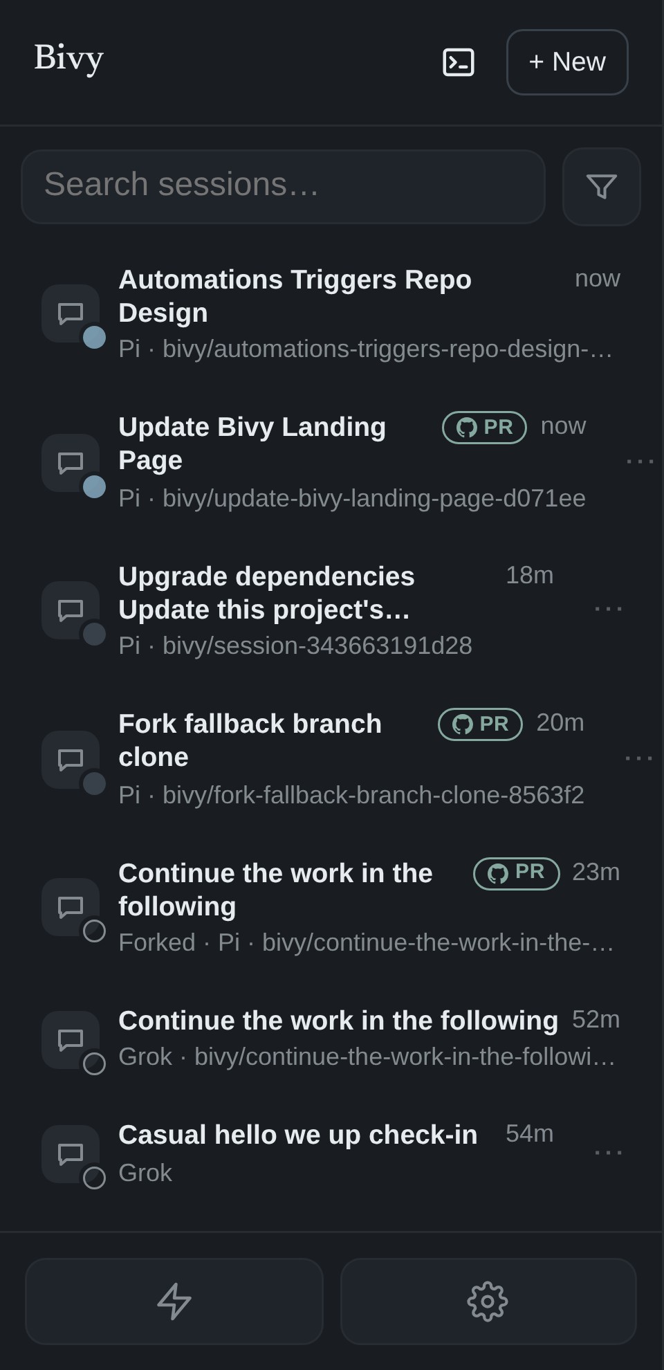 bivy screenshot 2